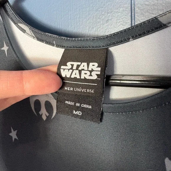 NWOT Her Universe Exclusive Star Wars Icons Tie Front Dress - Picture 5 of 7